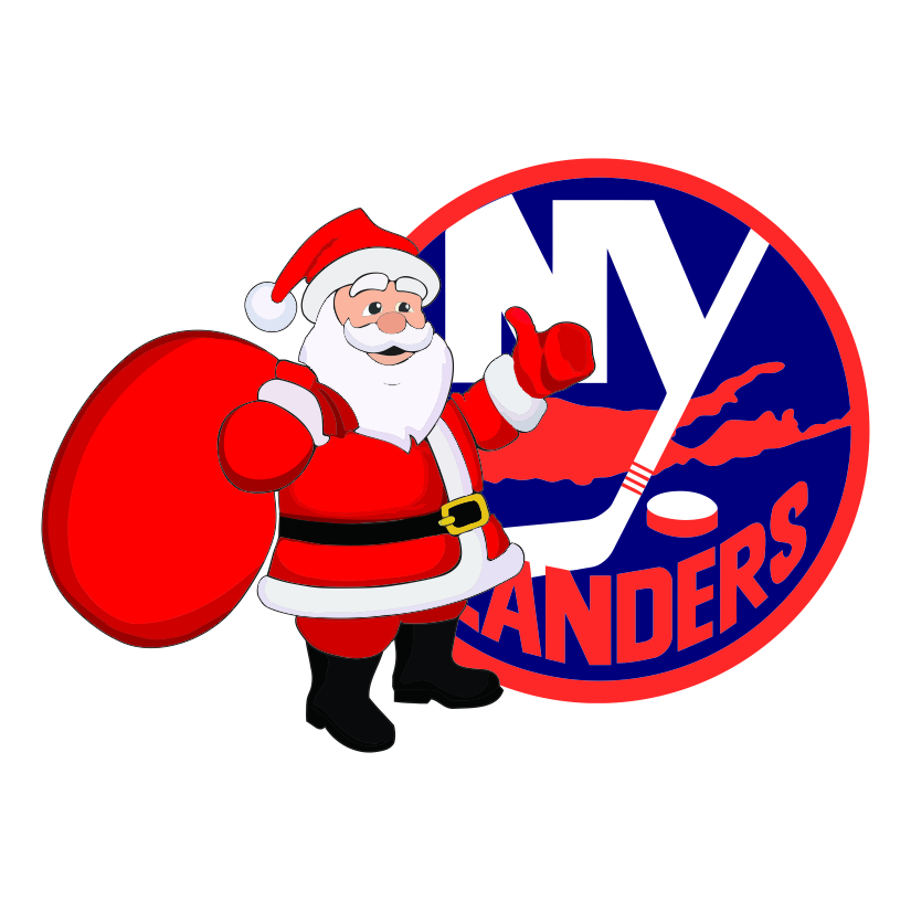 New York Islanders Santa Claus Logo iron on paper